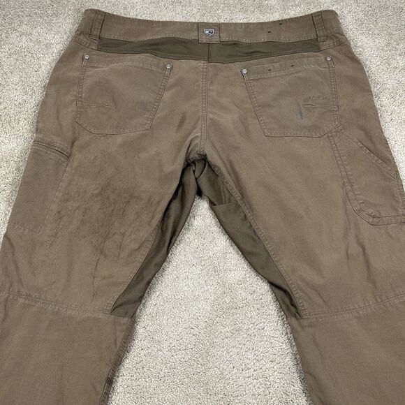 KUHL Radikl Pants Hiking Stretch 40x30 Men's Brown Taupe Outdoors Trail Camping - Picture 9 of 9
